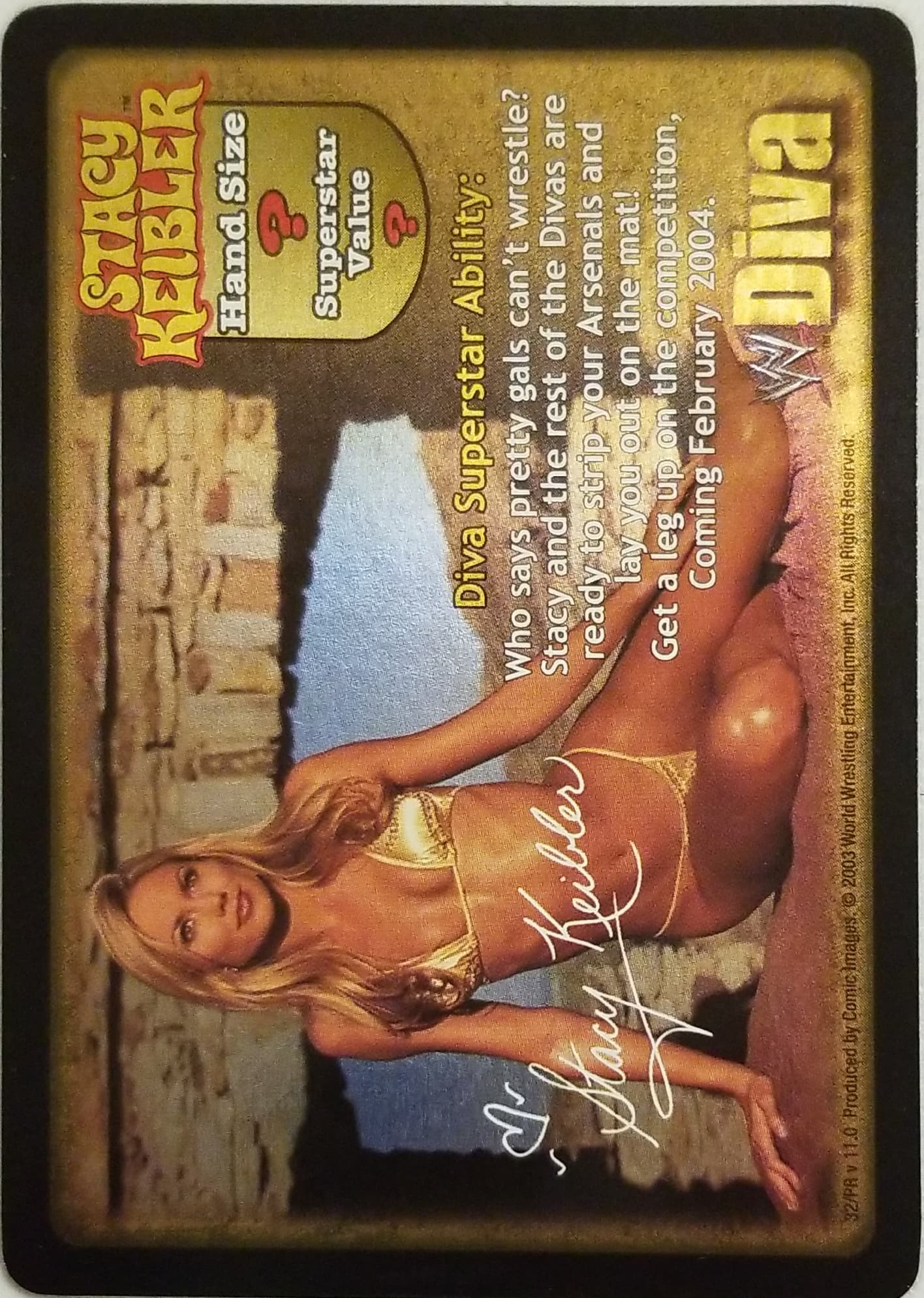 Stacy Keibler face card PROMO